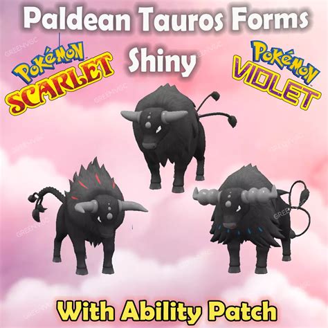 shiny paldean tauros.